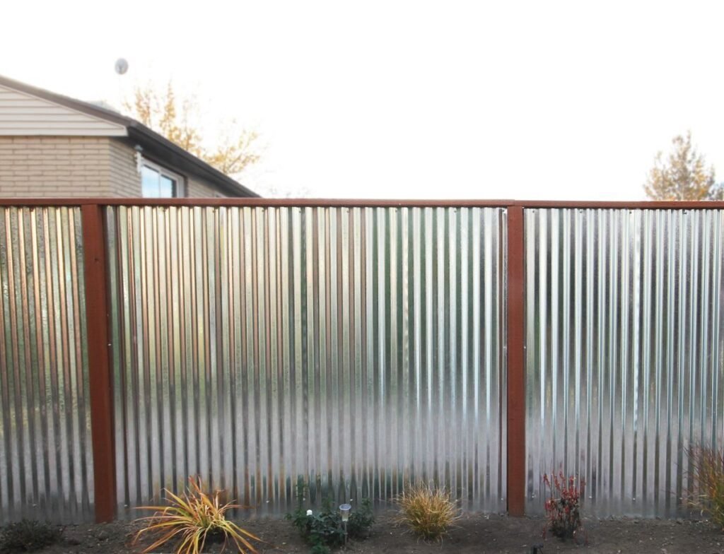 Galvanized Metal Fence