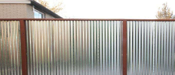 Galvanized Metal Fence